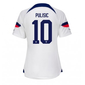 Lacne Ženy Futbalové dres Spojené štáty Christian Pulisic #10 MS 2022 Krátky Rukáv - Domáci